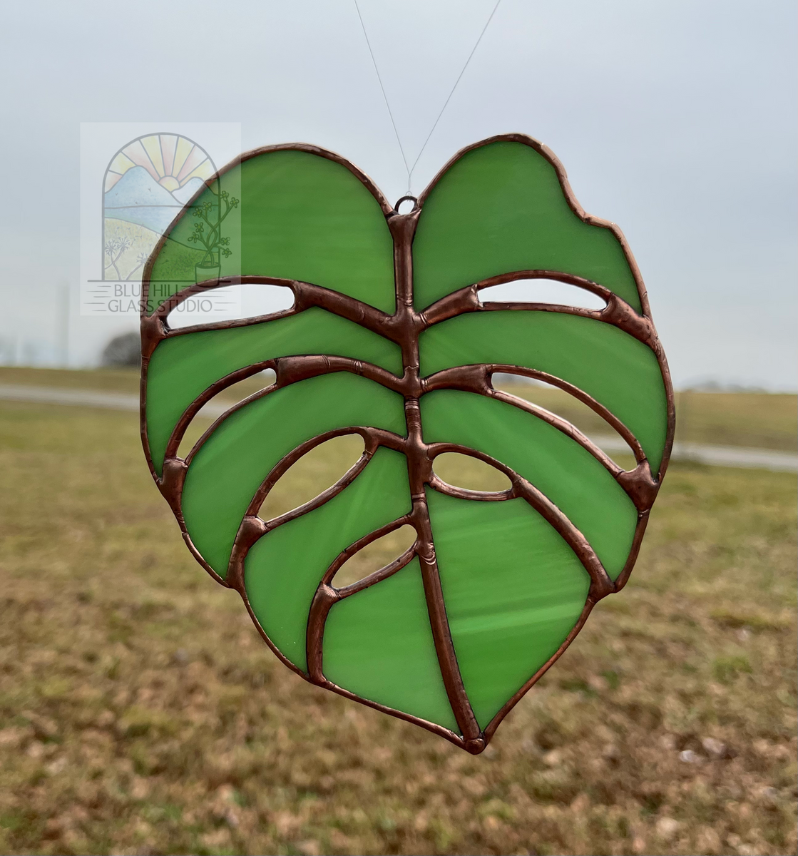 How to Make Monstera Leaf Stained Glass Sun Catcher