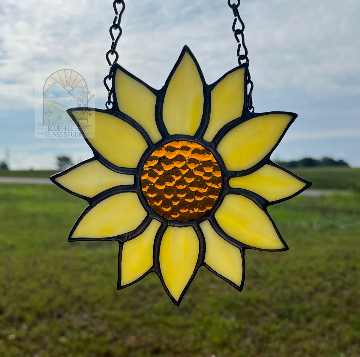 Sunflower Suncatcher Stained Glass Napkin Holder 