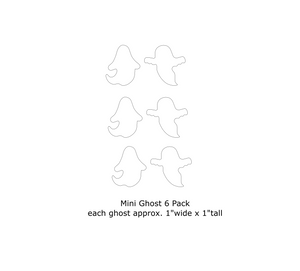 Ghost 2 Pack Fusible Glass Precut - 96 COE - 90 COE - Halloween Precut - fused glass - Stained Glass - Mosaic Art - Spooky Precut