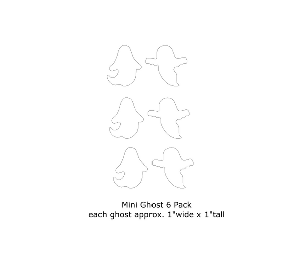 Ghost 2 Pack Fusible Glass Precut - 96 COE - 90 COE - Halloween Precut - fused glass - Stained Glass - Mosaic Art - Spooky Precut