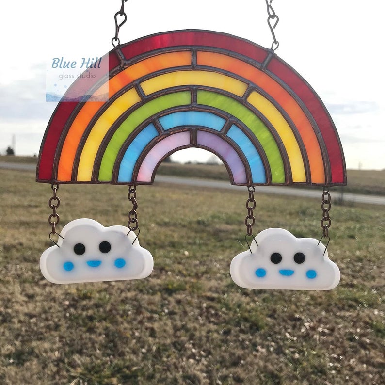 Stained Glass Dripping Rainbow Suncatcher good