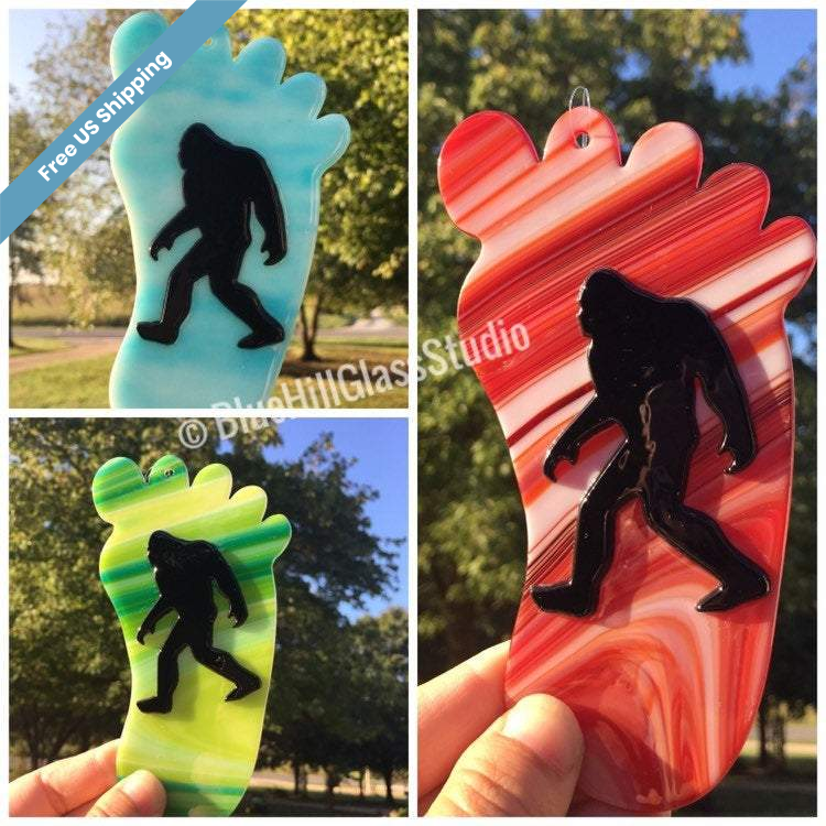 Bigfoot Stained buy Glass Suncatcher